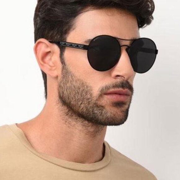 🕶️ New Jimmy Choo YANN/S 010 UR Sunglasses - Shiny Palladium with Pink Frame - Picture 3 of 11